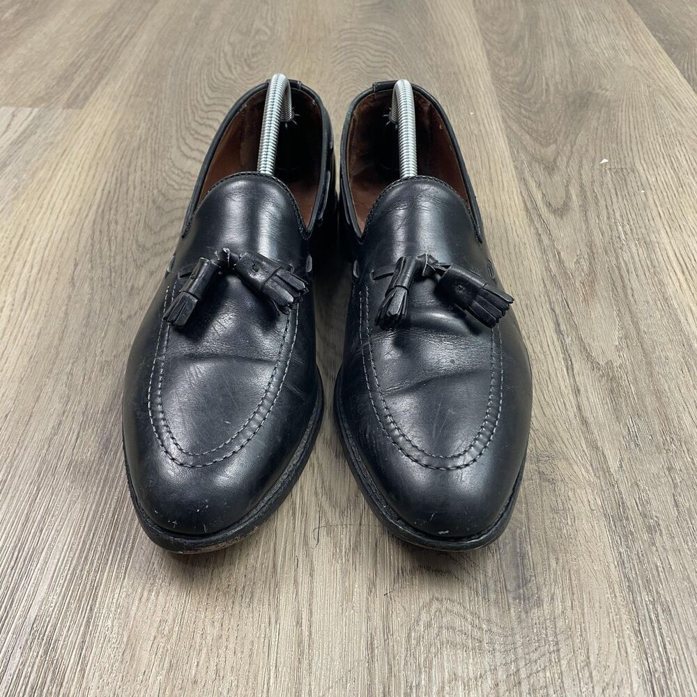 Allen Edmonds Grayson Shoes Mens Size 11 A Black Tassel Loafers Narrow USA - Picture 2 of 12